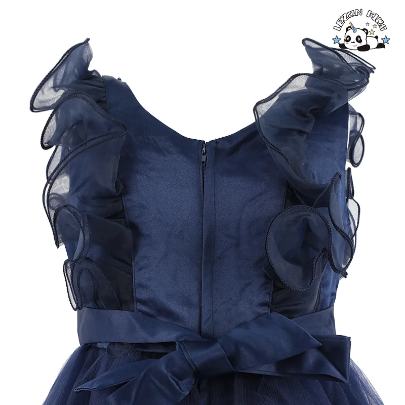 LEZONKIDS - Kids Tulle Party Princess Dress up Summer One Year Baby Girl Dresses for 1St Birthday